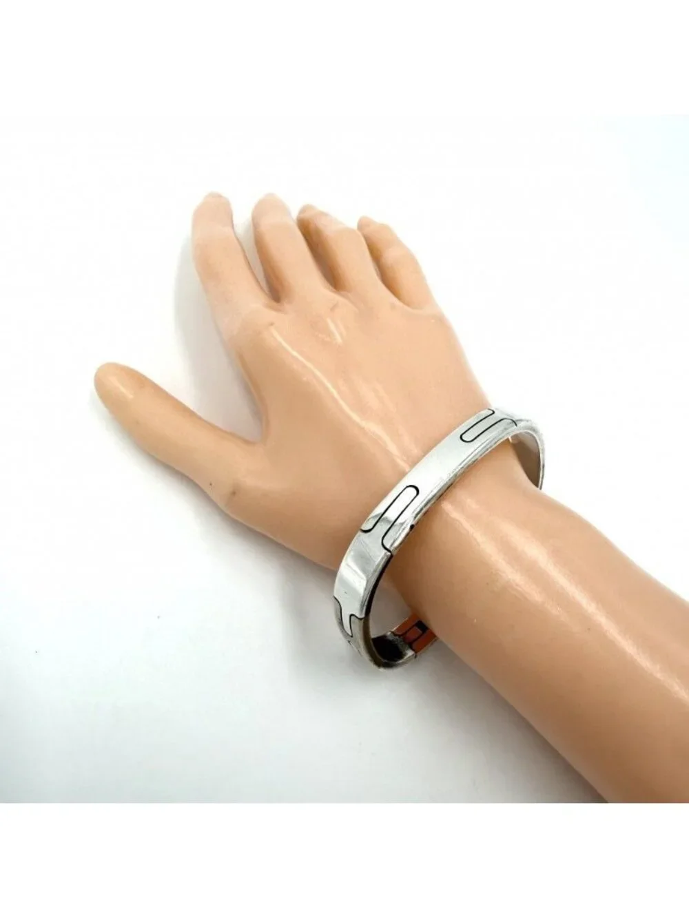 Hermes Bangle Bracelet Silver